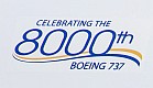 8000. Boeing 737 United Airlines